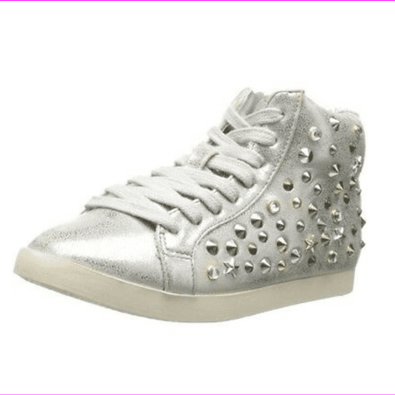 Steve Madden Girls' Ttizzy Flat Fashion Sneaker, Toddler/Little-Kid, Size US 10