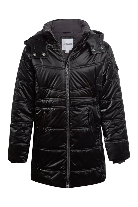 Girls Puffer Jacket - Insulated Long Length Parka Quilted Winter Jacket for Girls (Size: 4-16)