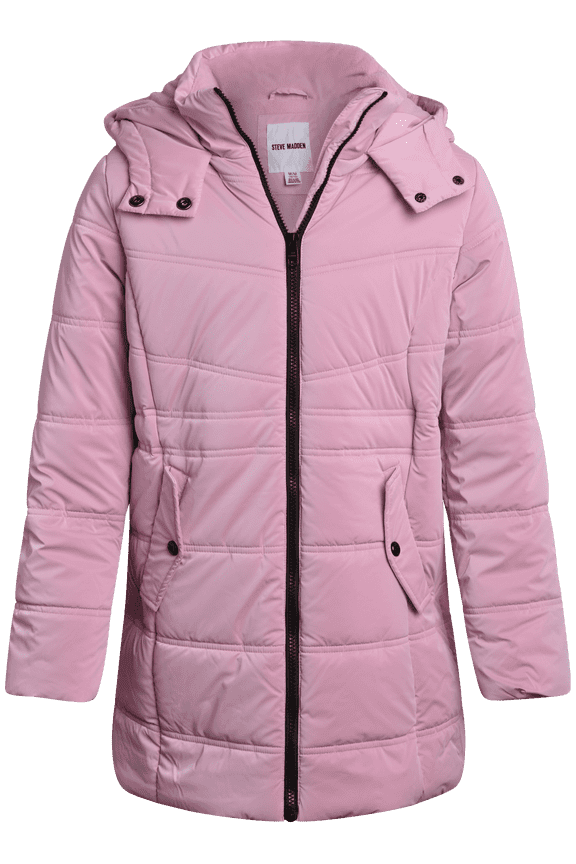 Girls Puffer Jacket - Insulated Long Length Parka Quilted Winter Jacket for Girls (Size: 4-16)