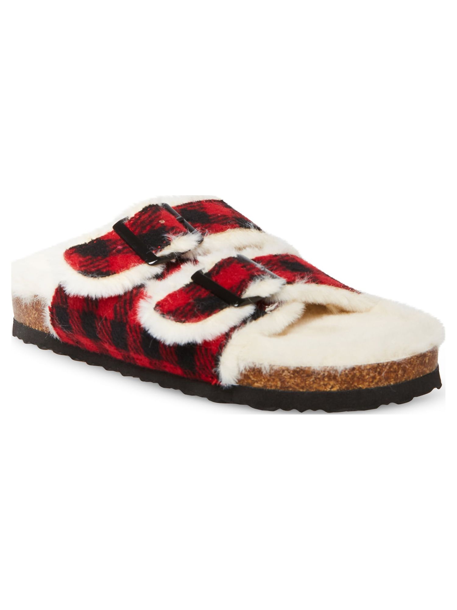 Steve Madden Girls Youth Faux Fur Footbed Sandal, Sizes 13-5 - image 1 of 2