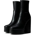 thumbnail image 1 of Steve Madden Hoopla Black Stacked Block High Heel Rounded Toe Fashion Ankle Boot (Black, 10), 1 of 2