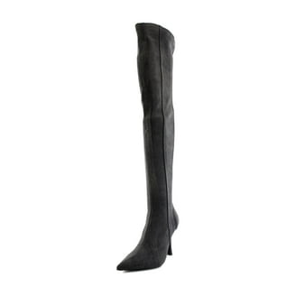 Steve Madden Womens Jessamy Slouchy Leather Mid-Calf Boots