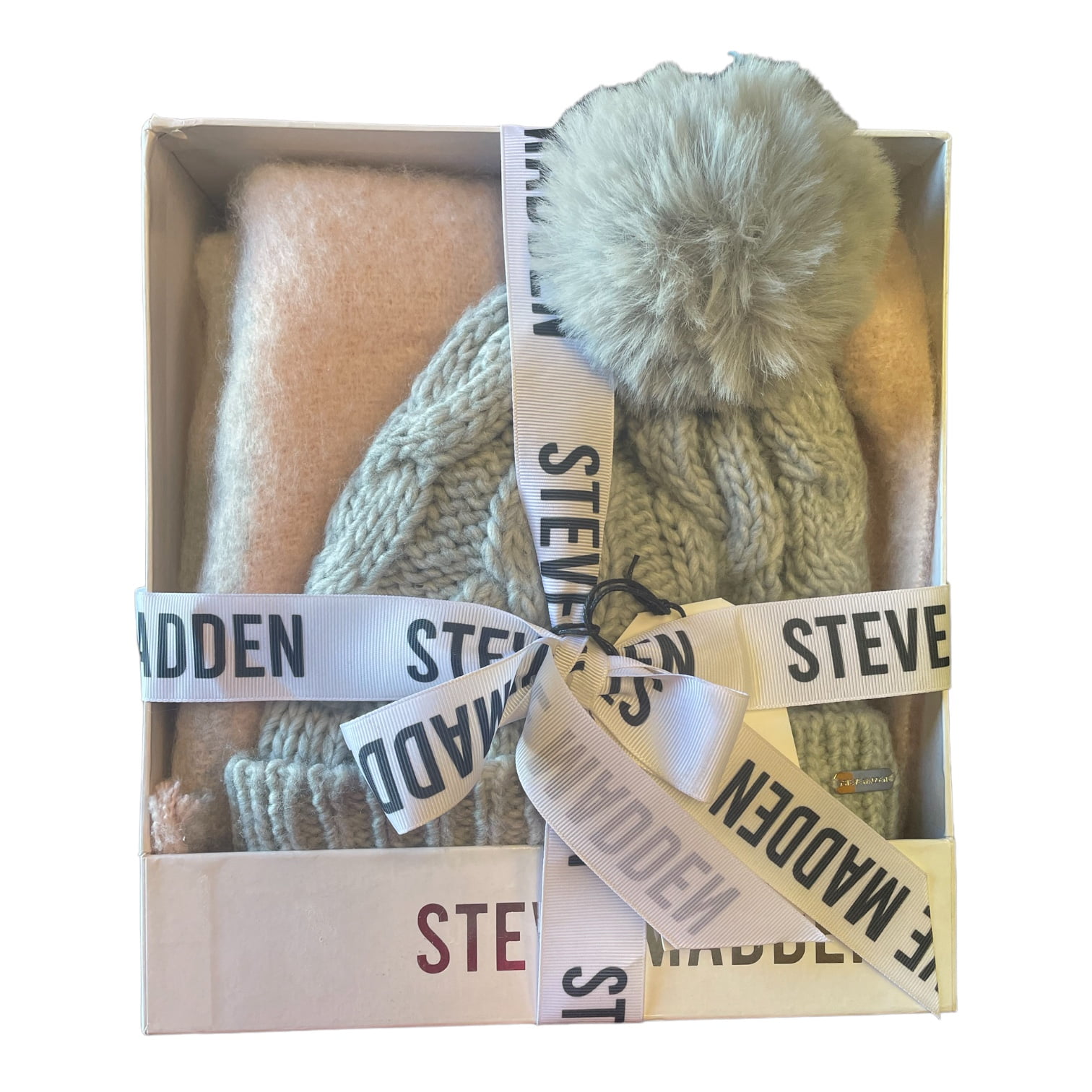 Steve Madden ladies beanie and gloves set Steve Madden Hat, Gloves and Scarf Set - | Mercari main image 2