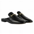 thumbnail image 1 of Steve Madden Ladies' Size 10, Leather Mule Loafer Shoes, Black New in Box, 1 of 3