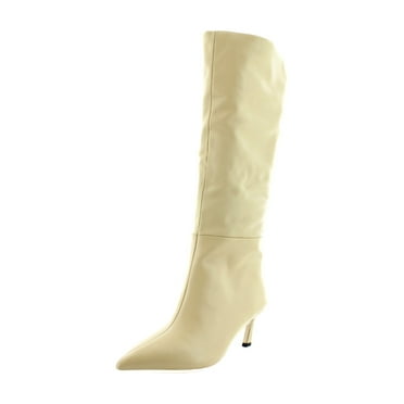 Steve Madden Lavan Women's Boots Cream Leather Size 9 M