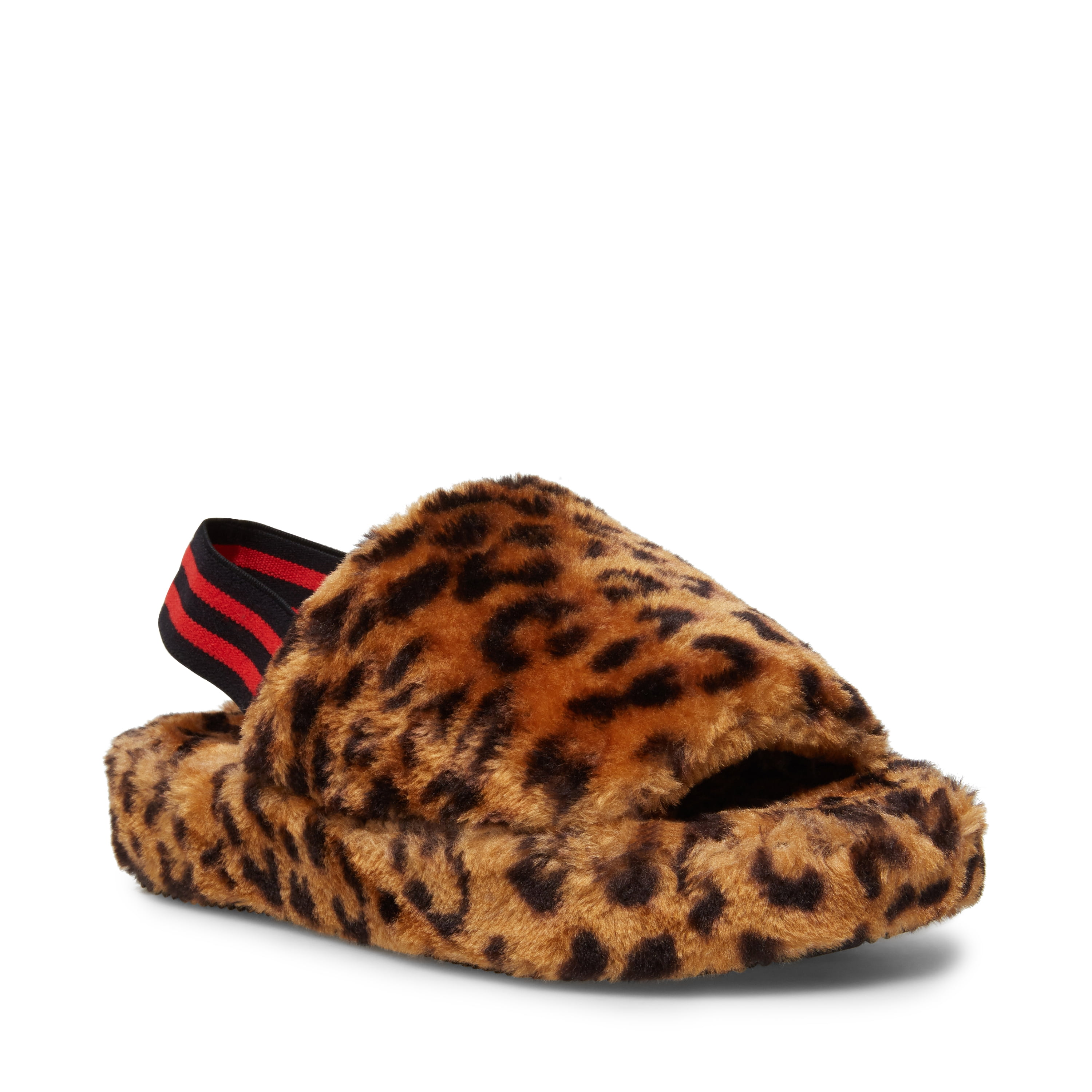 lotus solopgang kan opfattes Steve Madden Leopard Fuzz Slipper (Women's) - Walmart.com