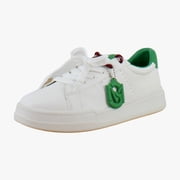 Steve Madden Marvin Womens Fashion Sneakers White/Green Size 8.5 M