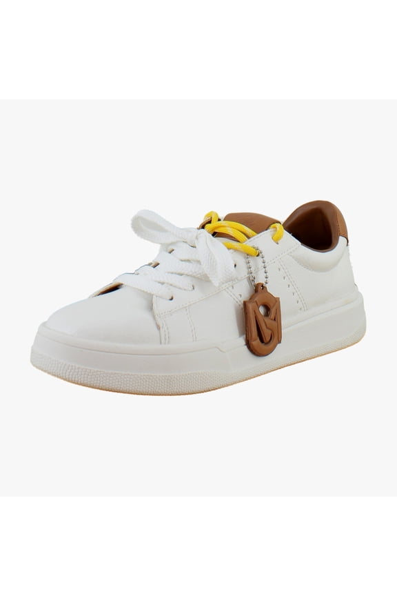 Marvin Women's Fashion Sneakers White/Tan Size 8.5 M