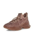 thumbnail image 1 of Steve Madden Maxima Mauve Rhinestone Lace Up Chunky Heel Low Top Fashion Sneaker (Mauve Rhinestone, 9), 1 of 5