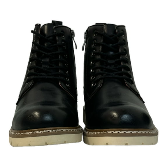 Steve Madden Men's Lightweight Lace-Up Broome Chukka Ankle Boots (Black, 10.5)