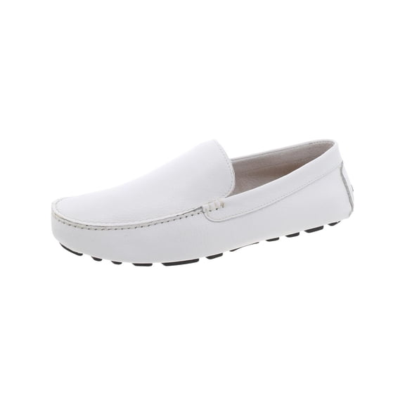 Steve Madden Mens Bergamo Leather Slip On Driving Moccasins