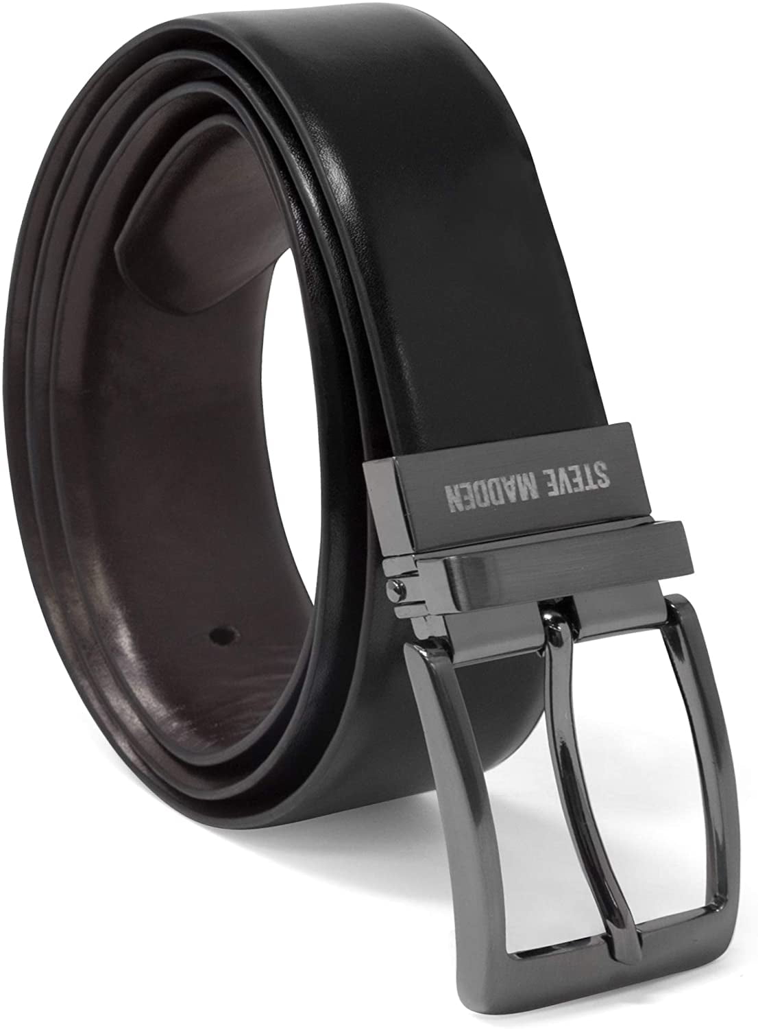 最高の Steve Madden Mens Dress Casual Every Day Leather Belt 36 Clothing