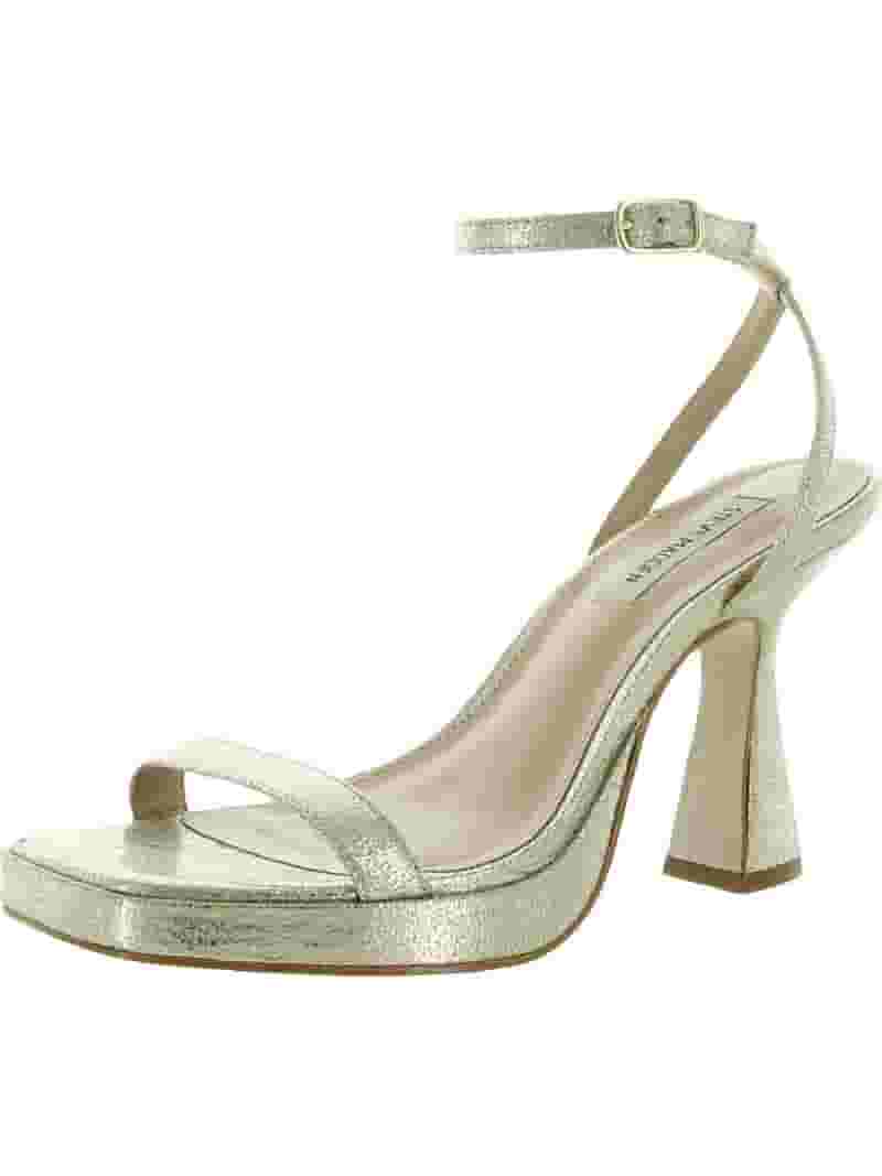 ワンピース Steve madden Steve Madden Nicky Gold Ankle Strap Squared Open Toe Flared