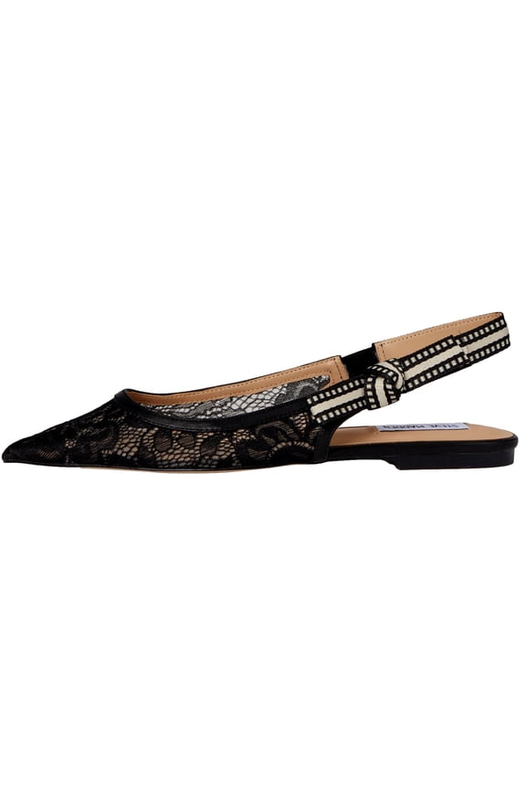 Olsen Slingback Flats Black Lace  OLSE02S1 Women's Size 8.5