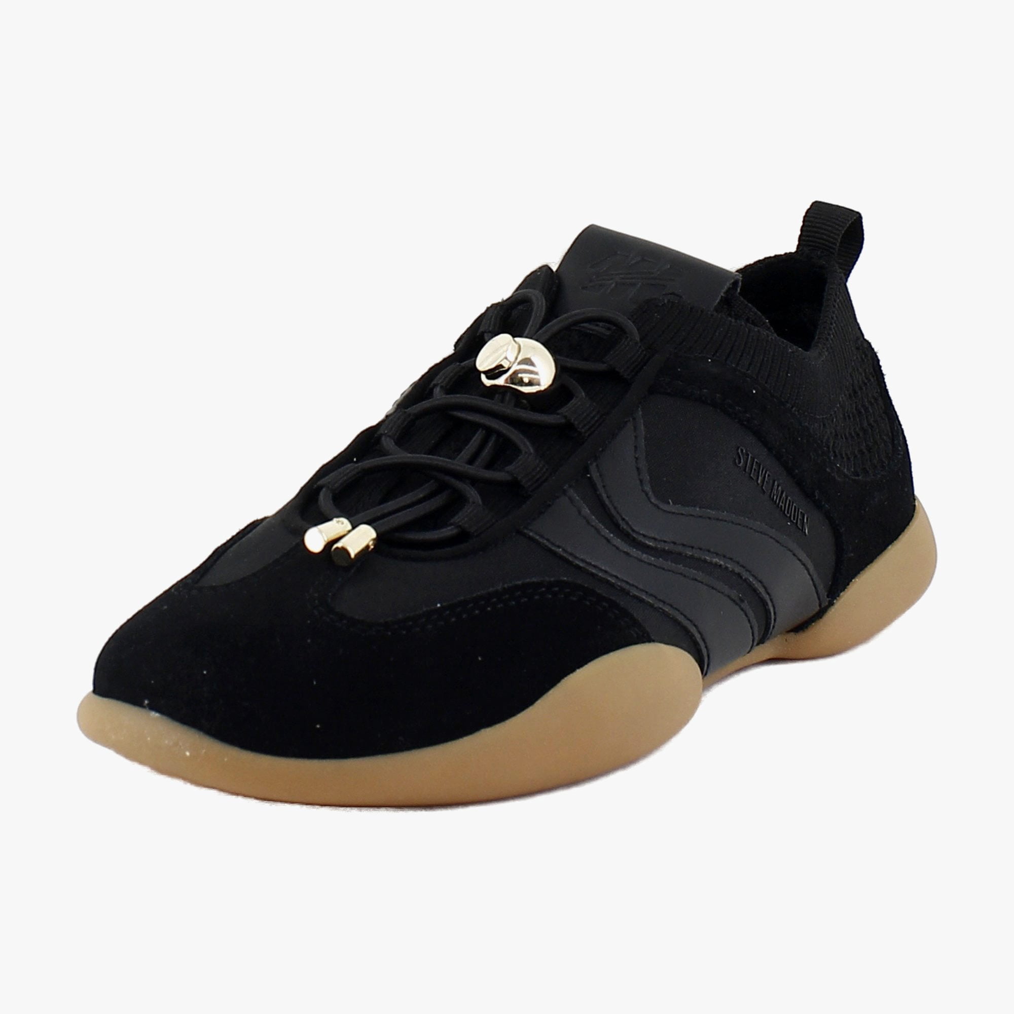 Steve Madden, Reboot Women's Fashion Sneakers, Black, Size 8 M