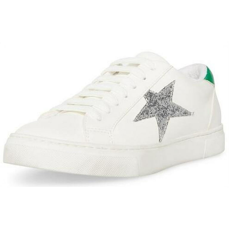 Steve Madden Rezume White/Green Lace-Up Rounded Closed Toe Fashion