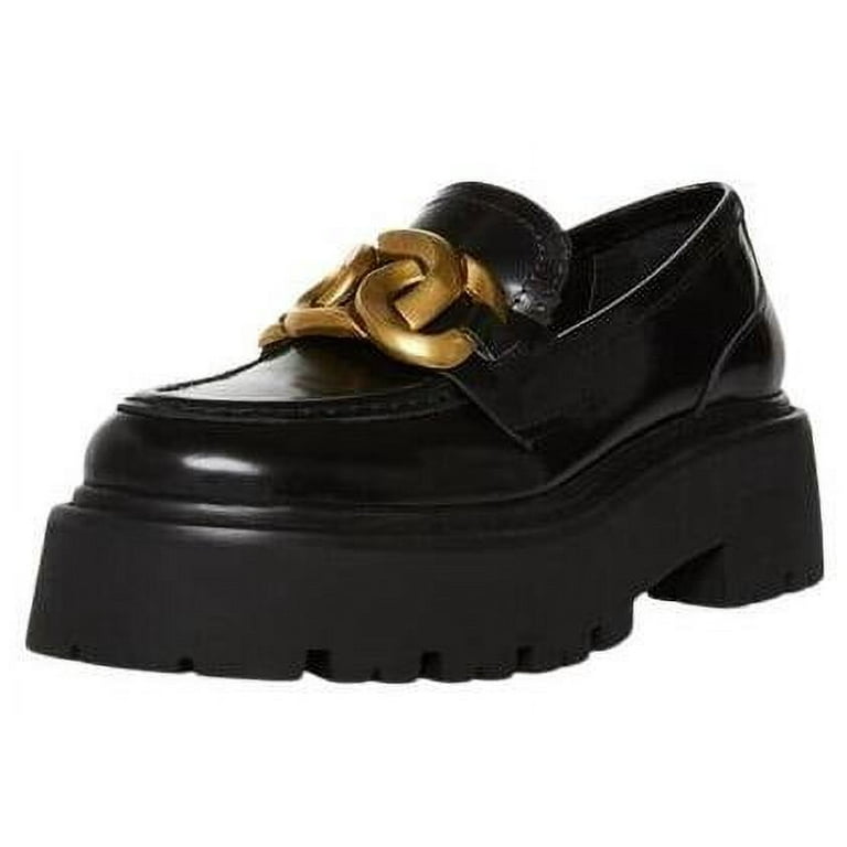 Steve Madden Rover Black Leather Slip On Chunky Platform  display picture 2