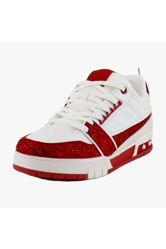 Skater Women's Fashion Sneakers Red/White Size 8.5 M