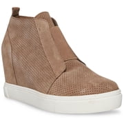 Madden Girl Supastud Womens Covered Wedge Leather Casual