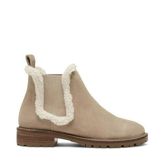 Steve Madden TAN SUEDE FUR Women's Leopold Chelsea Boot, US 5.5