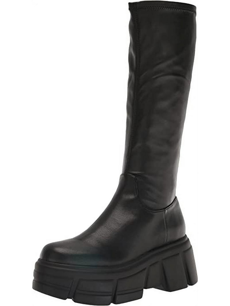 Steve Madden Tero Knee-High Black Boots, Size 10, Side Zipper