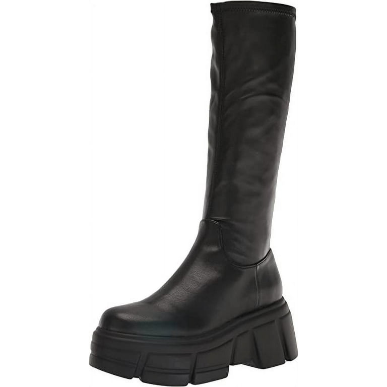 Steve Madden Tero Knee-High Black Boots, Size 10, Side Steve Madden Tero Knee-High Black Boots, Size 10, Side