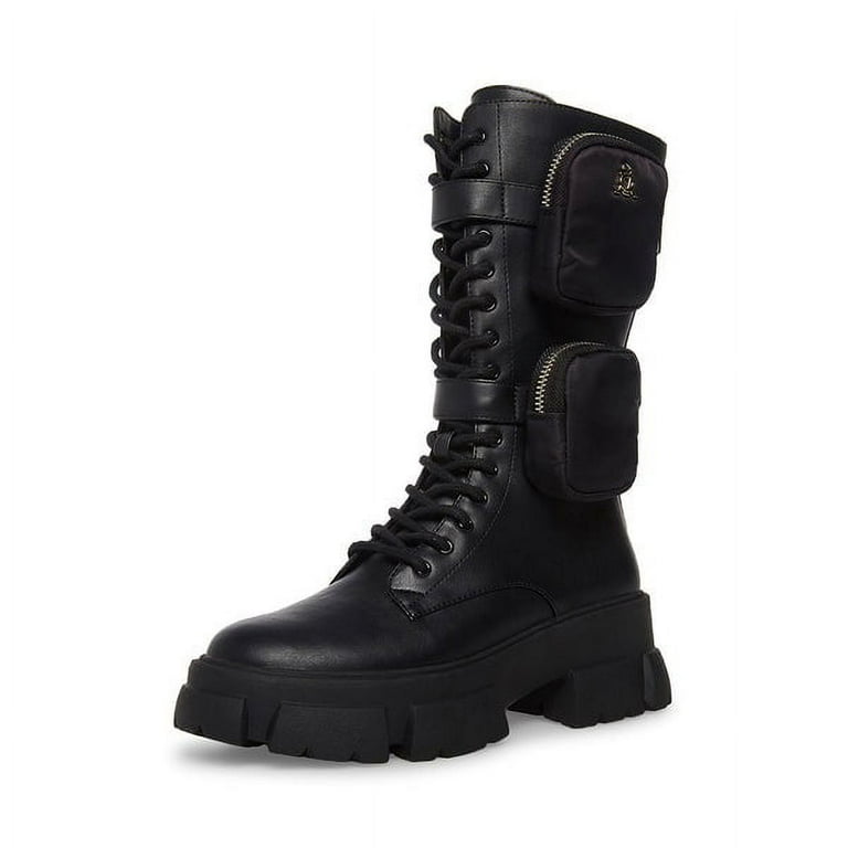 Steve madden troopa boots black sales