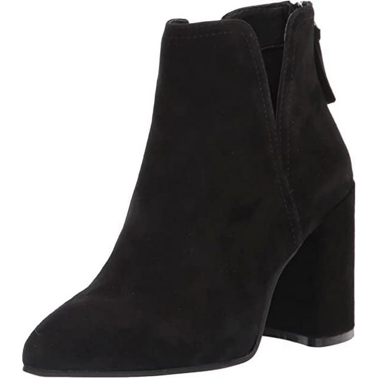 Steve madden black suede booties cheap