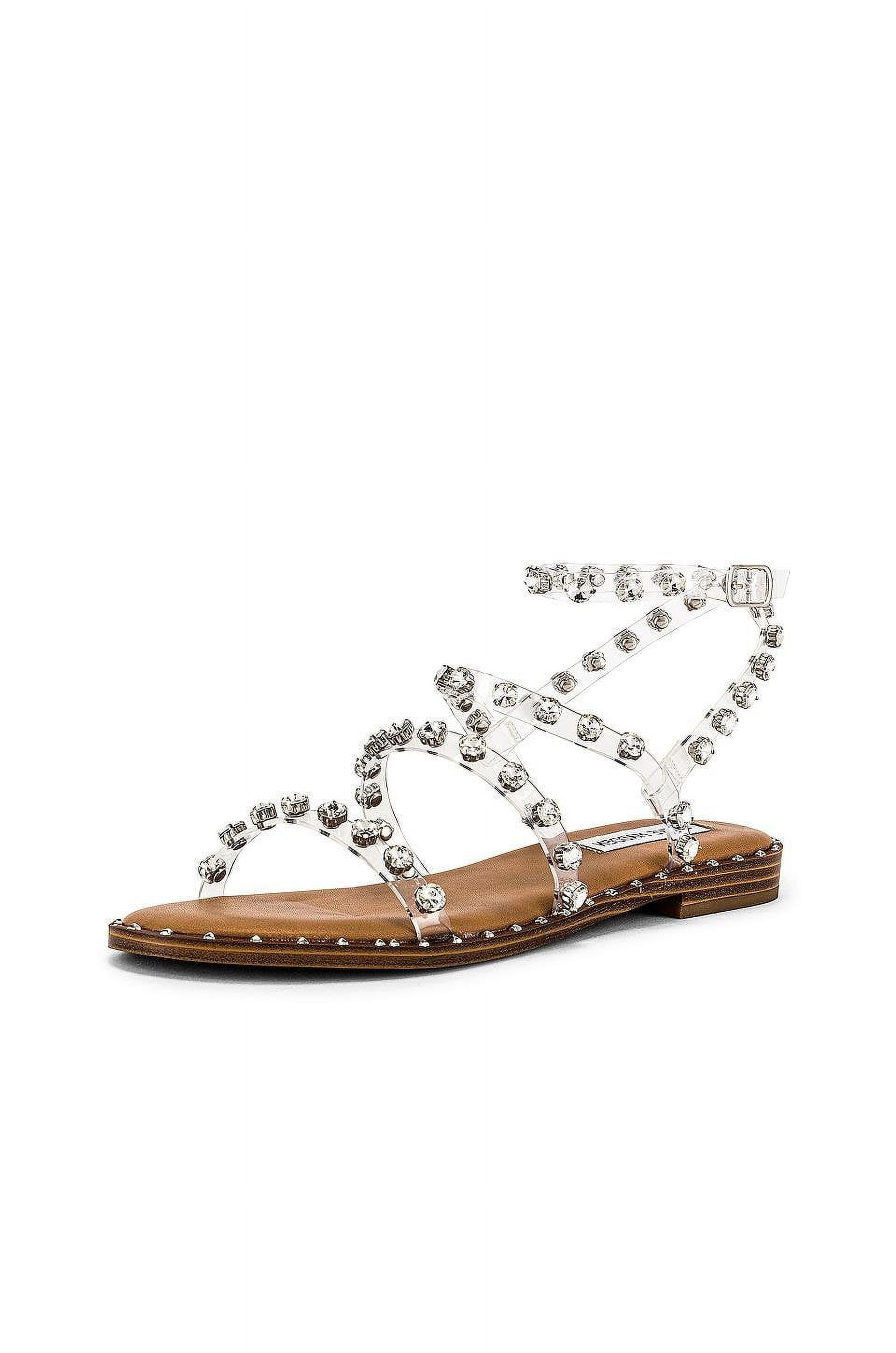 Steve madden best sale clear jeweled sandals