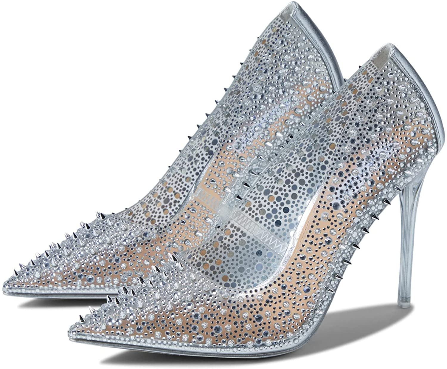 *STEVE MADDEN*クリスタル バレリーナ 2色展開 Steve Madden VARIOUS Clear Sexy Stiletto Rhinestone