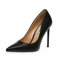thumbnail image 1 of Steve Madden Vala Black Paris Fashion High Heel Pointed Toe Stiletto Pumps (Black Paris, 11), 1 of 8