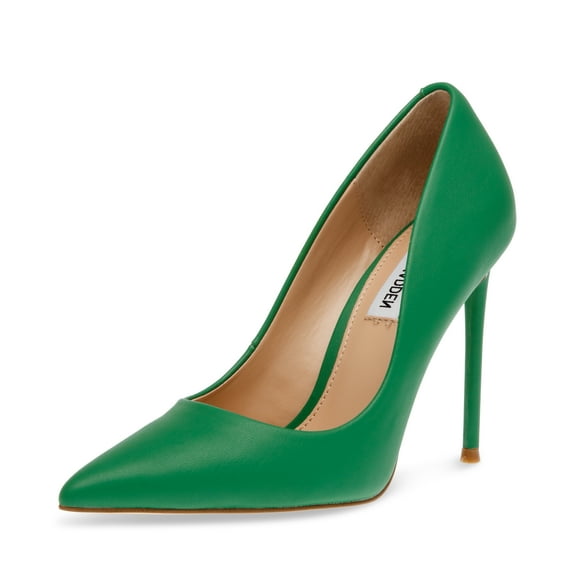 Steve Madden Vala Green Paris Fashion High Heel Pointed Toe Stiletto Pumps (Green Paris, 7)