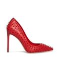 thumbnail image 1 of Steve Madden Vala Spike Red Stud Printed High Stiletto Pointed Toe Dress Pumps, 1 of 5
