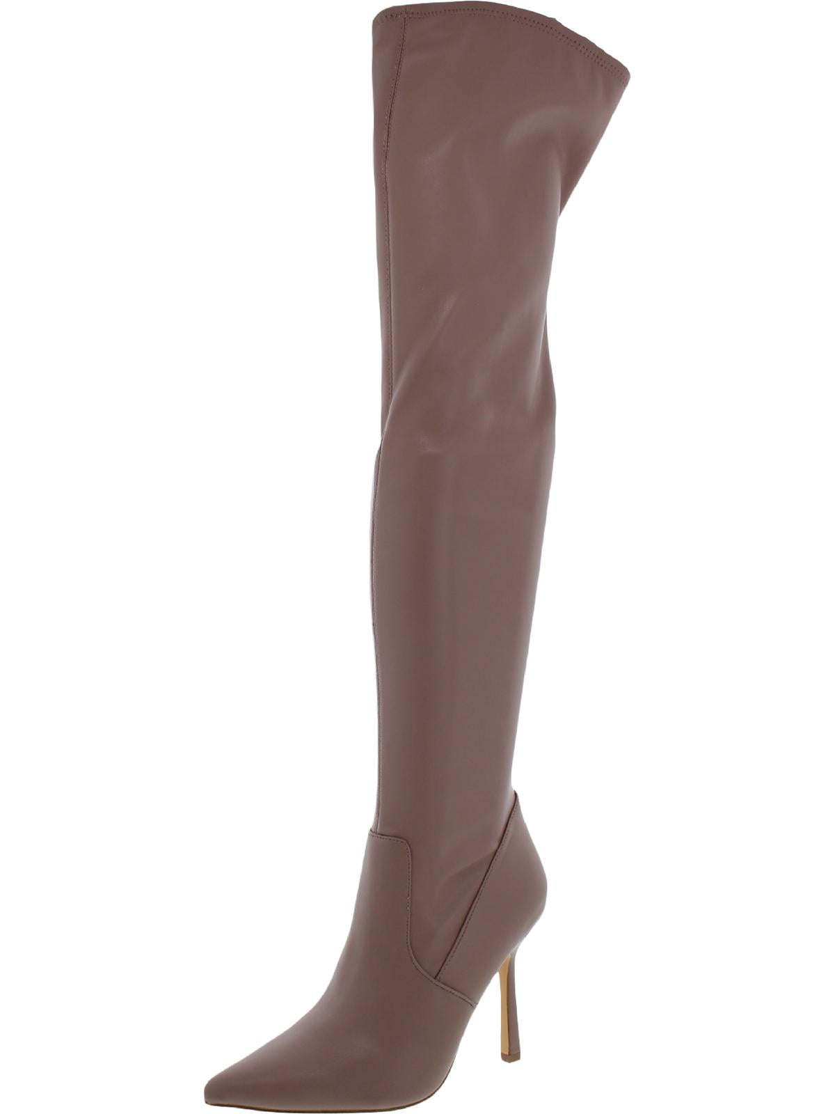 Steve Madden Vanquish Women s Faux Leather Over the Knee Thigh High Boots Walmart