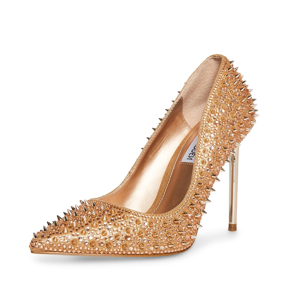 Steve Madden Various Rose Gold Sexy Stiletto Rhinestone Embellished ...