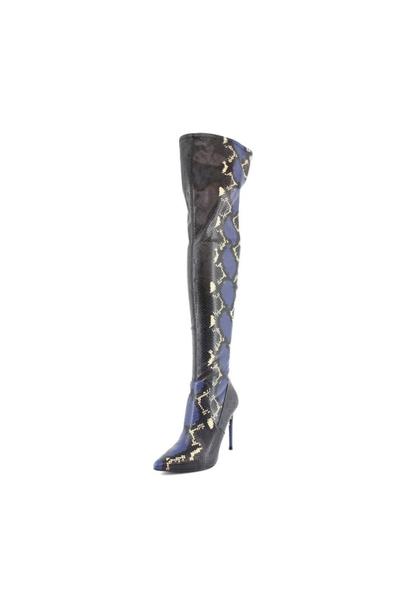 Vava Women's Boots Blue Snake Size 5.5 M