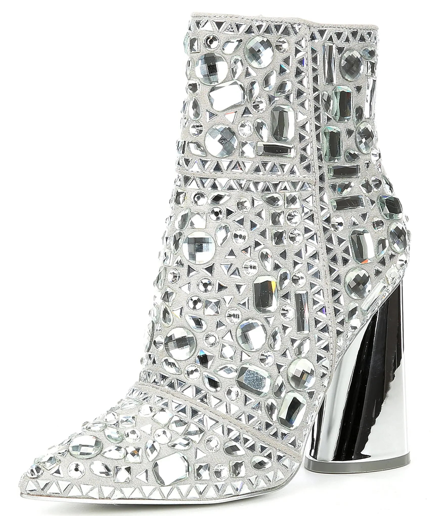 Rhinestone Boots Steve Madden Bastille Boots Silver Steve Madden