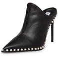 thumbnail image 1 of Steve Madden Venom Black Rhinestones Detail Slip On Pointed Toe High Heel Pumps (Black, 9), 1 of 4