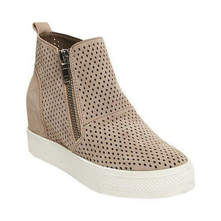 Steve madden wedgie sneaker gray sale