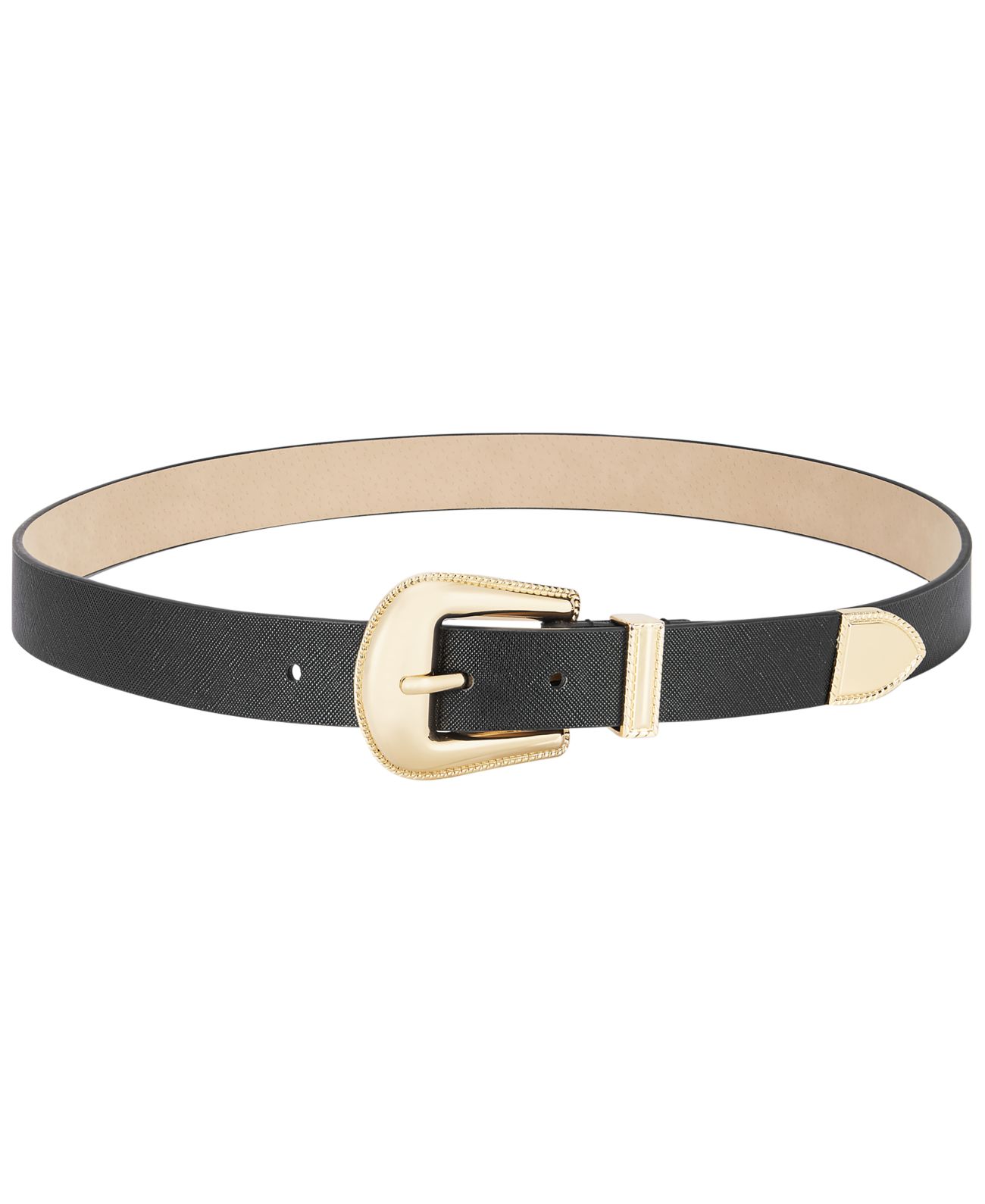 Steve Madden Dark Brown Belt with Gold Buckles Steve Madden Women main image 3