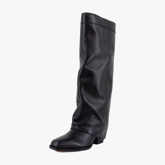 Steve Madden Winnick Wide Calf Women's Boots Black Leather Size 7 M