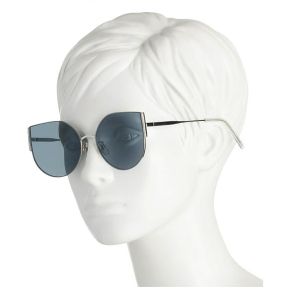 Steve Madden Women's Cat Eye Rhinestone Embellished Sunglasses-Silver