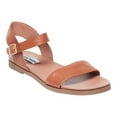 thumbnail image 1 of Steve Madden Women's Dina Women's Casual Leather Ankle Strap Flat Sandal, 1 of 6