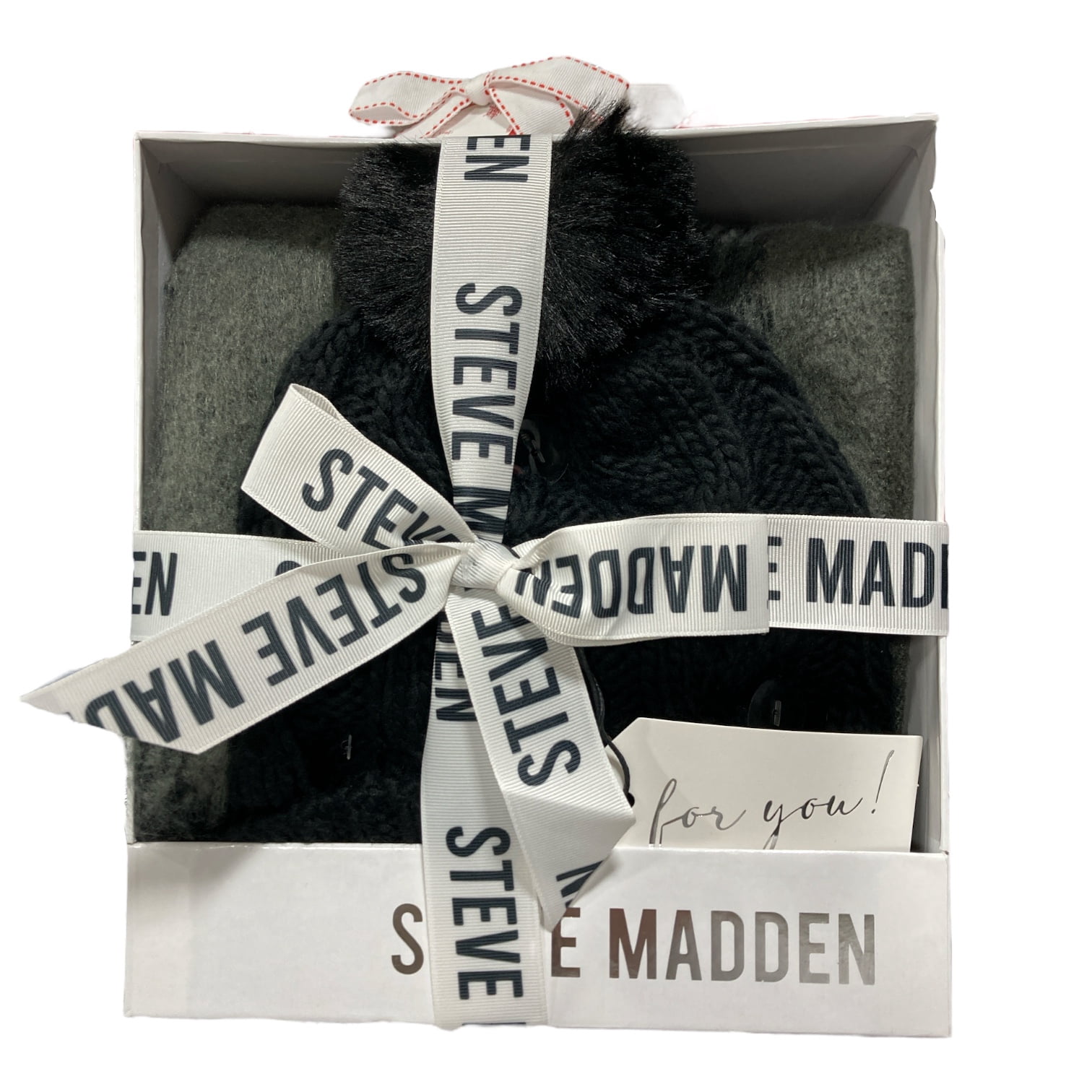 Steve Madden 2pc. Beanie & Scarf Set Steve Madden Brown Lavender Beanie Hat & Scarf Set NWT – Le  main image 2