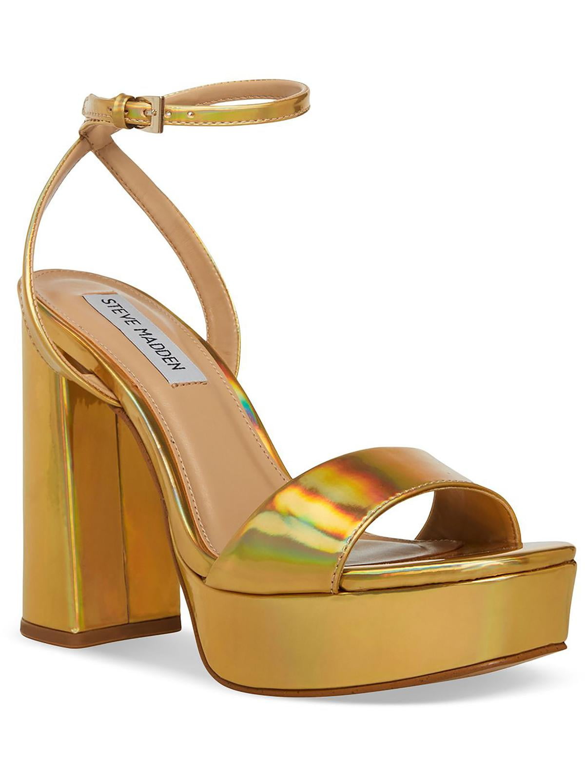 Steve Madden Women s Lessa Open Toe Block Heel Platform Sandal