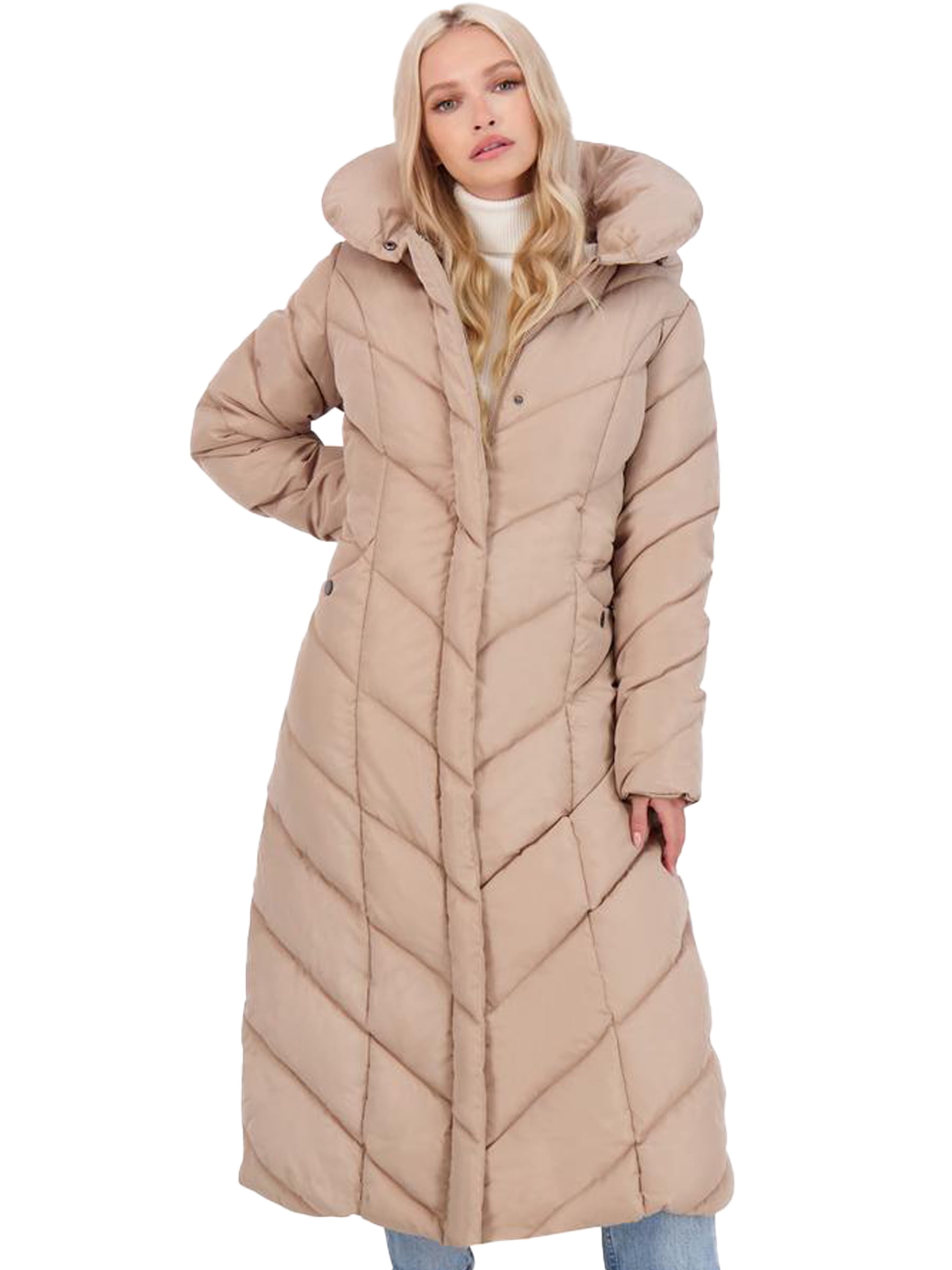 Steve Madden Women's Long Maxi Winter Puffer 