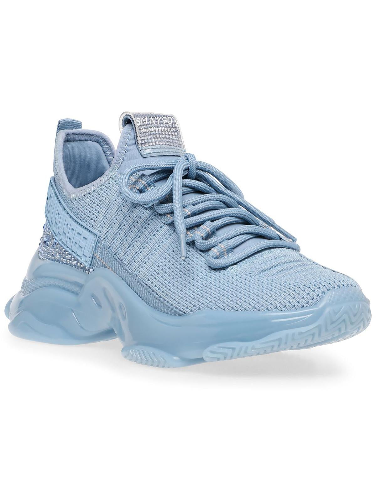 Steve Madden Womens Maxima Sneaker 8 Baby Blue Multi Walmart
