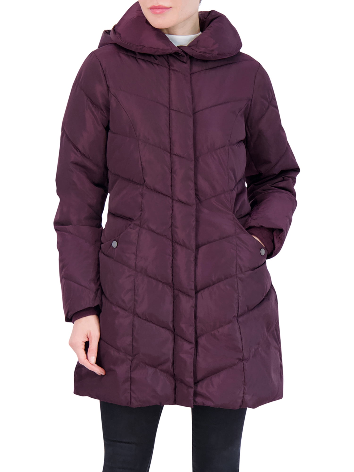 Steve Madden Women s Puffer Coat with Hood Walmart