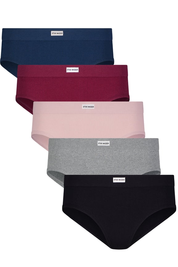 Women's Seamless Hipster Panties, 5-Pack, Sizes S-XL