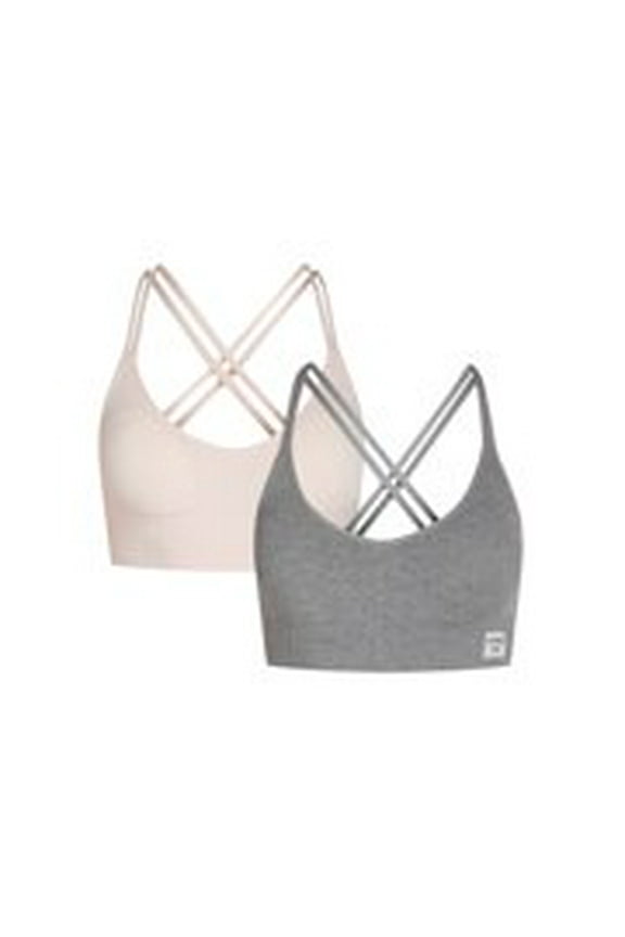 Women's Seamless Longline Comfort Bra, 2-Pack, Sizes S-XL